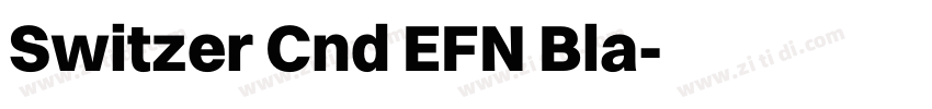 Switzer Cnd EFN Bla字体转换